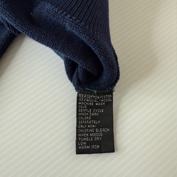 Golf Sweater Greg Norman Blue V Neck Men's Size L Pullover - Picture 7 of 7